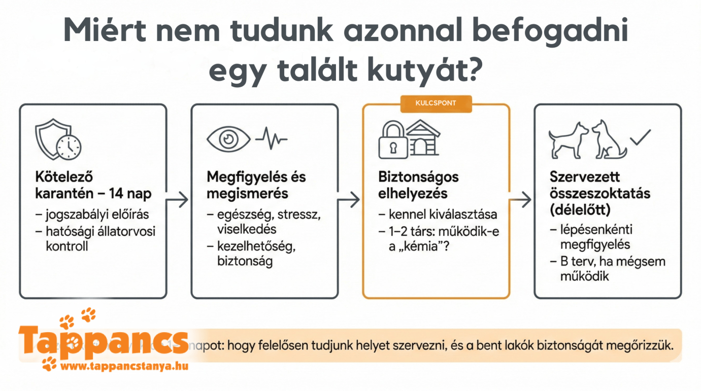 Miért nem tudunk mindig azonnal befogadni egy talált kutyát?